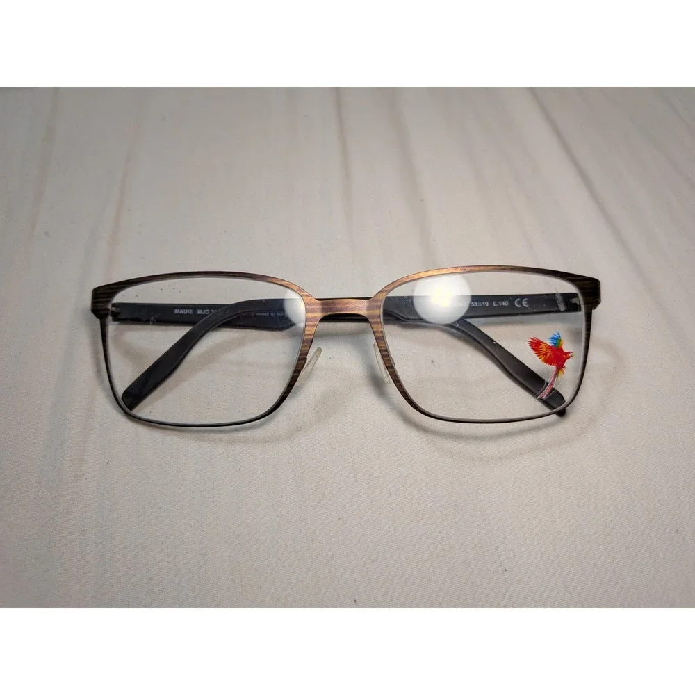 Maui Jim MJO 2103-80M Eyeglasses Brown Rectangular Frames 53-19 140 mm